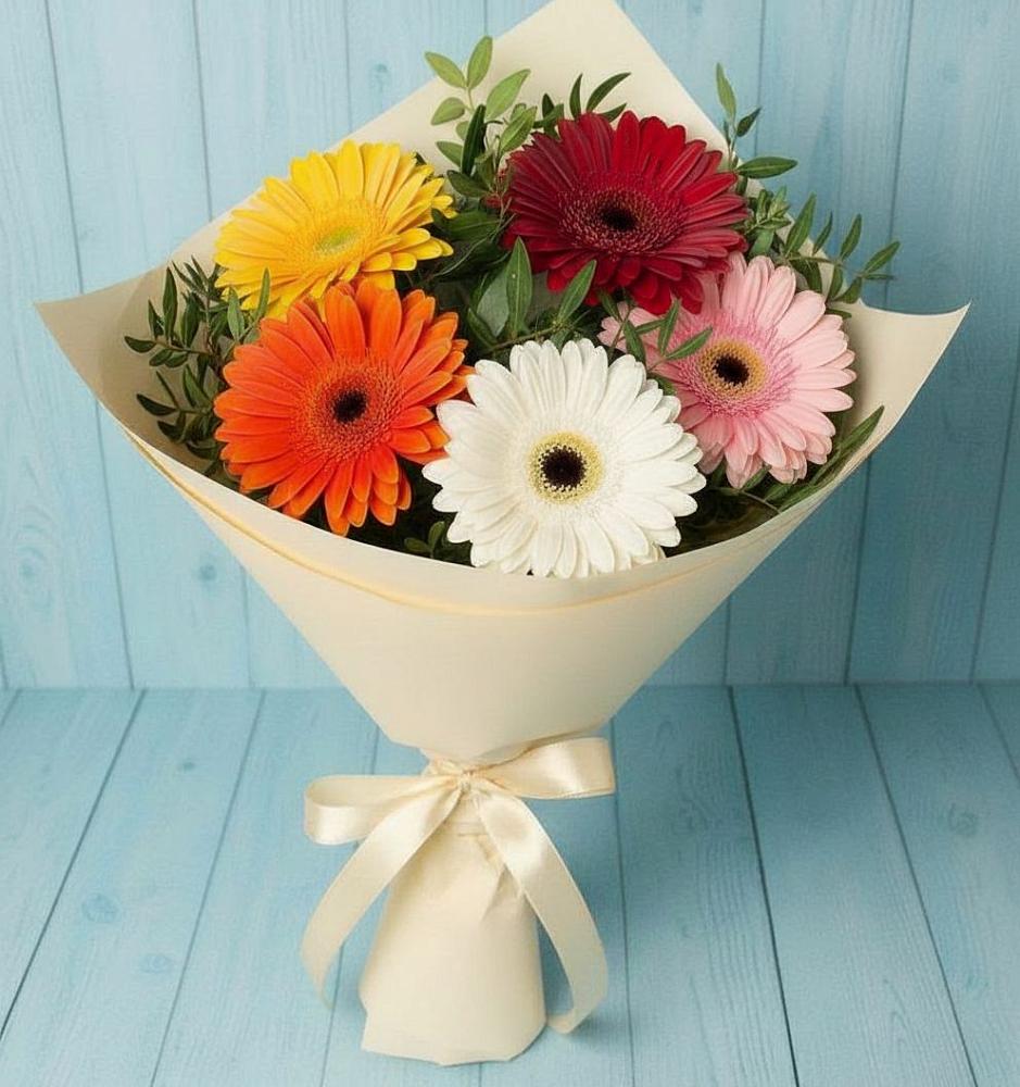 Букет цветов из: Герберы в Коврове