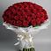 Букет 101 Красная роза Блэк Мэджик в Коврове