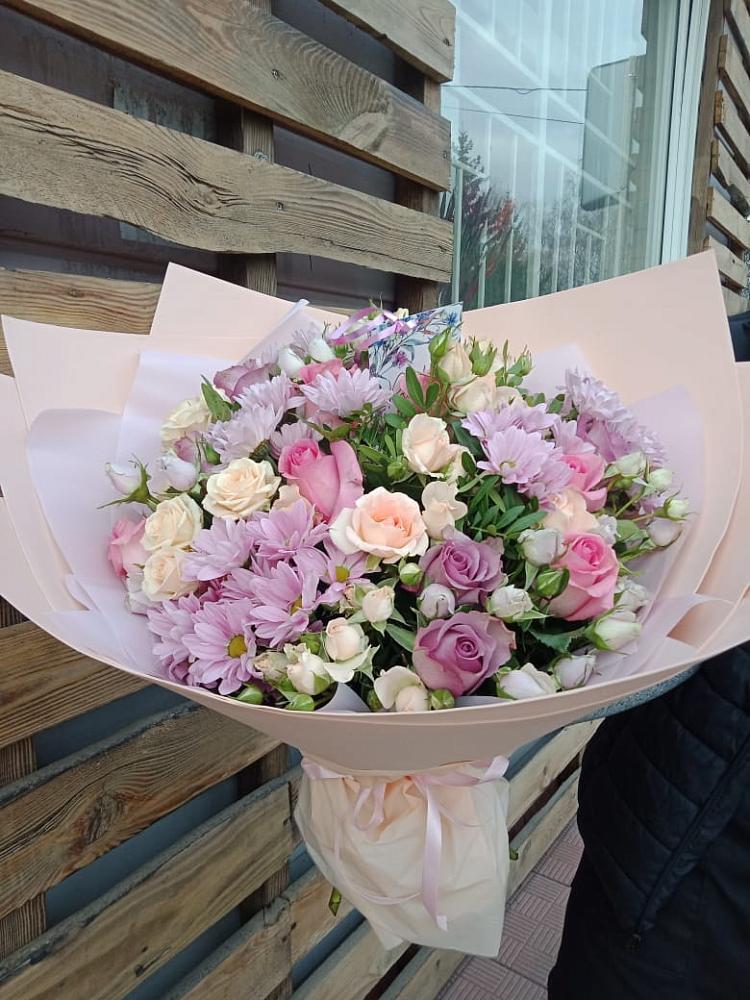 Букет цветов из: Розы и Хризантемы в Коврове