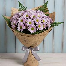 Букет цветов из:  Хризантемы #REPLACE_PRED# Коврове