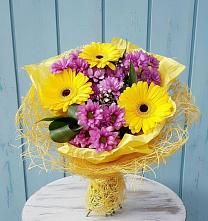 Букет цветов из:  Хризантемы и Герберы в Коврове