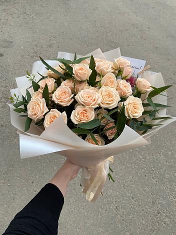Букет Кремовые розы Латте в Коврове