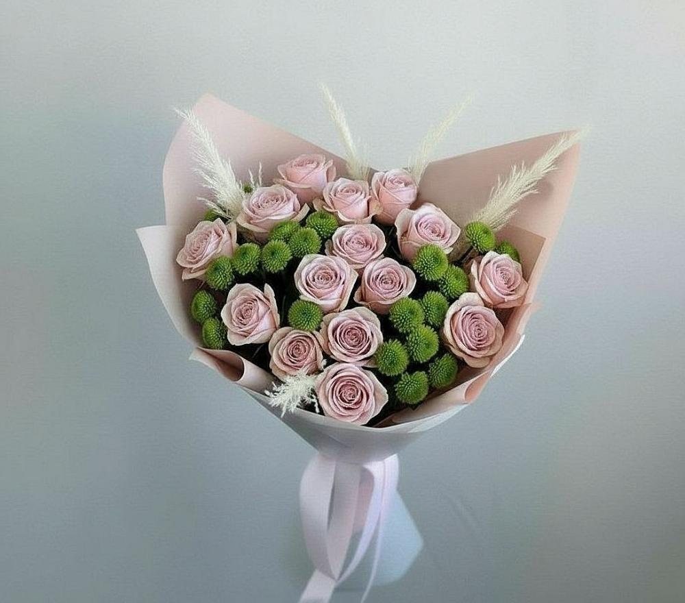 Букет цветов из: Розы и Хризантемы в Коврове