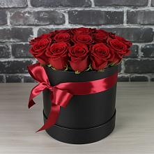 Цветочная композиция из Розы в шляпной коробке в Коврове