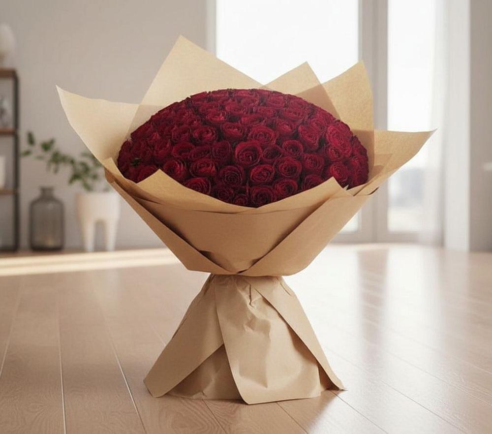 Букет 101 Красная роза в Коврове