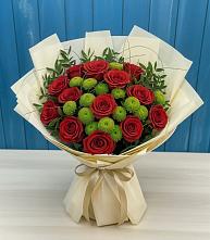Букет цветов из:  Розы и Хризантемы в Коврове
