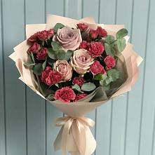 Букет цветов из:  Гвоздики и Розы в Коврове