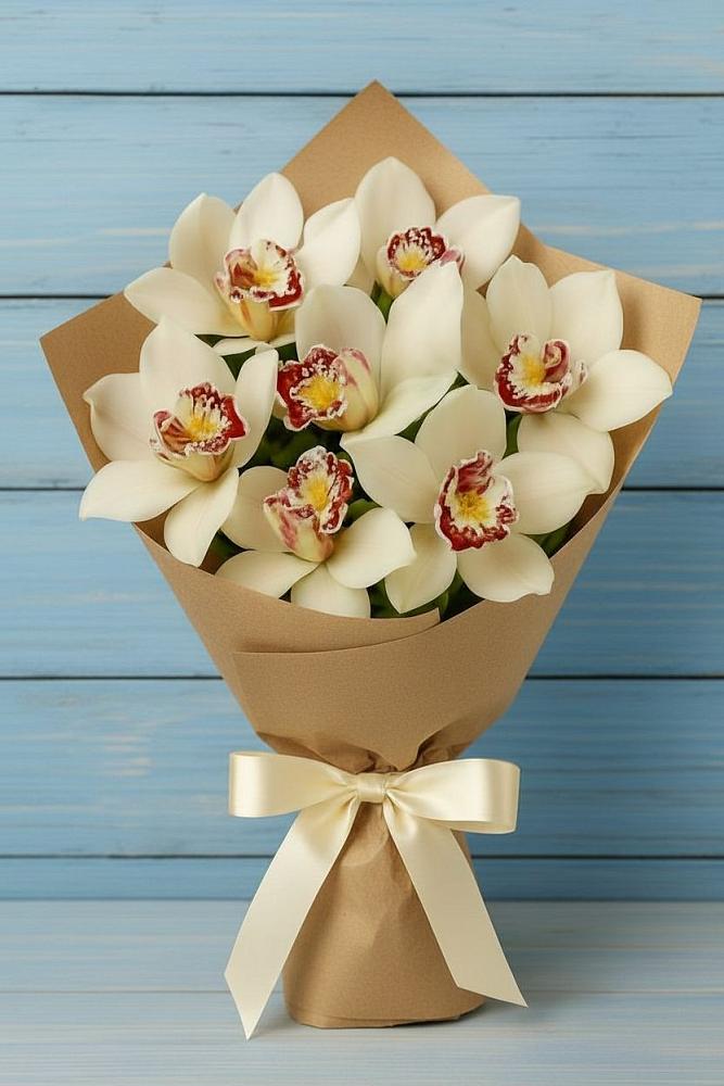 Букет цветов из: Орхидеи и Розы в Коврове