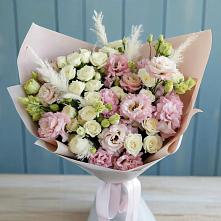 Букет цветов из:  Альстромерии и Розы в Коврове